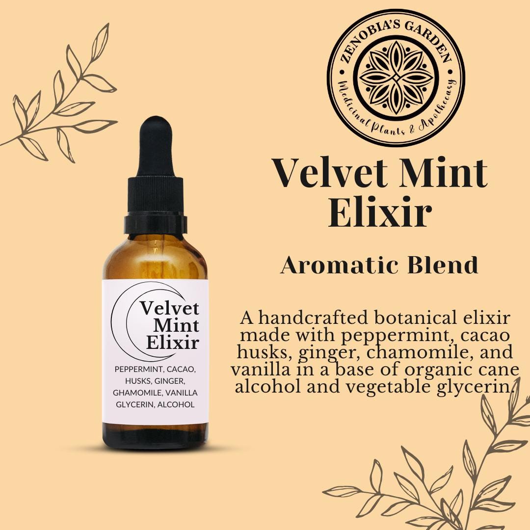 Velvet Mint Elixir, 1 oz bottle