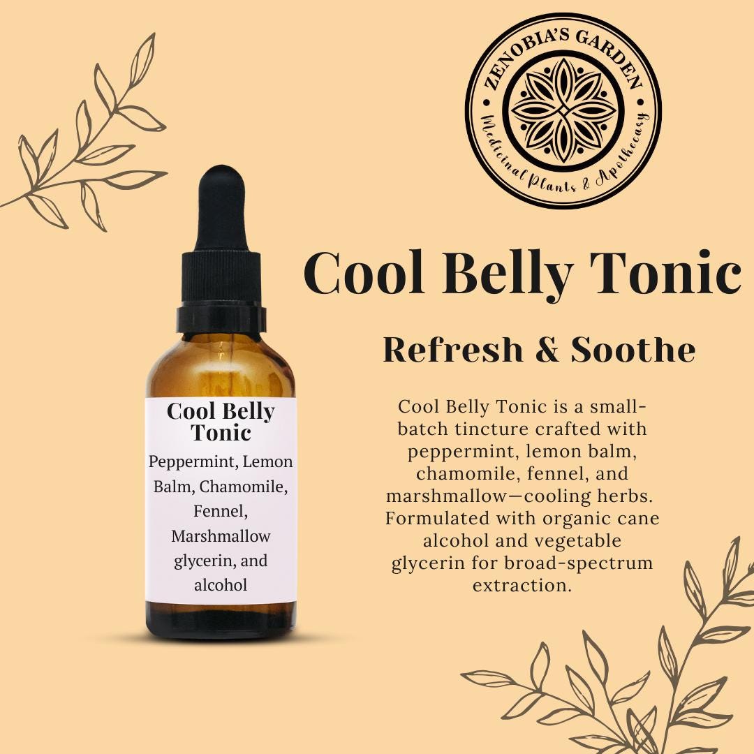 Cool Belly Tonic, 1 oz bottle Local Sales Only