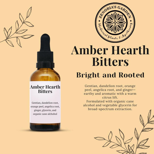 Amber Hearth Bitters, 1 oz bottle Local Sales Only